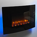 Bemodern Orlando Curved Hang on the Wall Electric Fire
