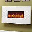Bemodern Orlando Gloss White Hang on the Wall Electric Fire
