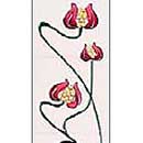 Cast Tec Poppy Tile Set Ivory Burgundy