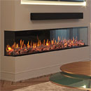 Bespoke Fireplaces Panoramic 3DP 2000 Sided Electric Fire Modern Electric Suite LED Fire Lighting