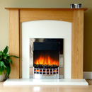 Europa Glynn Electric Fireplace Suite 2kW Heat Output, Natural Oak Surround