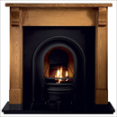 Gallery Coronet Black Cast Iron Arch Gas Package