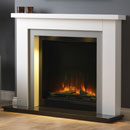 Pureglow Hanley White and Grey with Chelsea 750 Electric Fireplace Suite