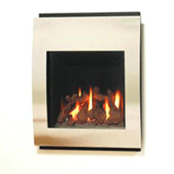 Gazco Riva Vertical Curve 53 Balanced Flue Gas Fire