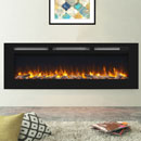 Signature Fireplaces Daytona 1530 Black Glass Electric Fire