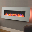 Apex Fires Georgia White Wall Mounted Electric Fire