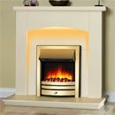 Signature Fireplaces Seattle Brass Electric Suite