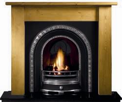 Gallery Henley Cast Iron Arch Solid Fuel Package