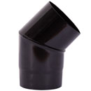 Black 5 Inch 45 Degree Stove Pipe Elbow