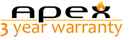 3 Year Warranty with selected Apex Gas Fires