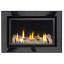 Apex Fires Cirrus X2 HE Black Nickel Hole in the Wall Gas Fire