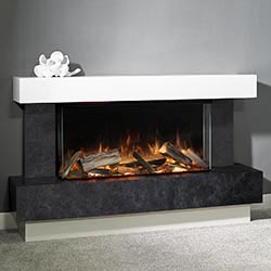 Aura Fires Elmdon 850 FS Electric Fireplace Suite