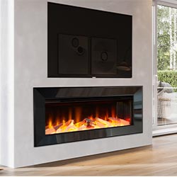 Celsi Electriflame VR Commodus Black Nickel and Black HIW Electric Fire