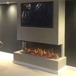 Costa Fires Discovery 1250 3 Sided Electric Fire