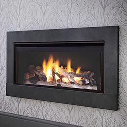 Crystal Fires Boston Wide HD Logs Hole in the Wall Gas Fire