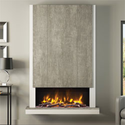 Elgin and Hall Camino Pryzm Chimney Breast Ash White with Vintage Oak
