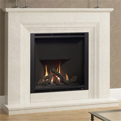Flare by Bemodern Greenwood Marble Gas Fireplace Suite