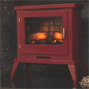 Eko Fires 1350 LED Burgundy Electric Stove