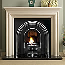 Pureglow Wenlock Limestone Cast Fireplace Gas Suite
