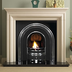 Pureglow Wenlock Limestone Cast Fireplace Gas Suite