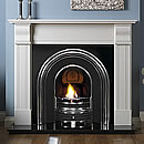 Pureglow Knighton Marble Cast Fireplace Gas Suite