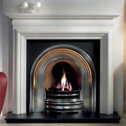 Gallery Crown Highlight Cast Iron Arch Solid Fuel Package