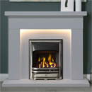 Gallery Durrington Arctic White Marble Fireplace