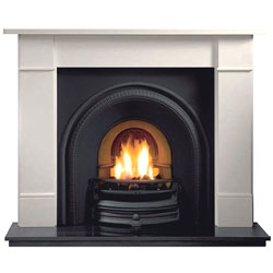 Gallery Tradition Cast Iron Arch Solid Fuel Package