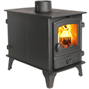 Hunter Stoves Hawk 4 Double Sided DD Multi Fuel Wood Burning Stove