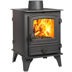 Hunter Stoves Hawk 4 Double Sided SD Multi Fuel Wood Burning Stove