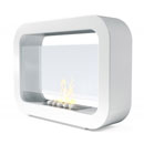 Imagin Fires Oblosk White Bio Ethanol Fireplace