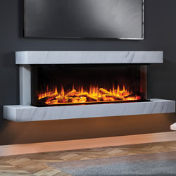 Katell Cento 1750 Deep Italia Eco Electric Fireplace Suite
