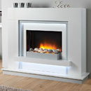 Lumia Seapearl Electric Fireplace Suite