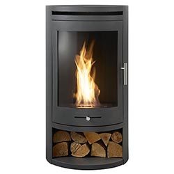 OKO S5 Cylindrical Charcoal Grey Bio Ethanol Stove
