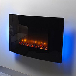Orial Fires Robina Curved Hang on the Wall Electric Fire