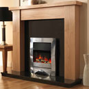 Pureglow Stanford 48 Oak and Zara Illusion Electric Fireplace Suite