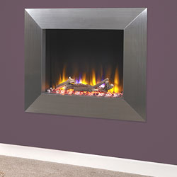 Celsi Ultiflame VR Impulse Silver Hole in Wall Electric Fire