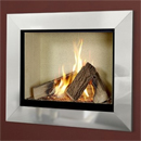Verine Celena Wall Mounted Gas Fire Silver Trim Cream Interior (MK 2)