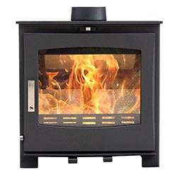 Woolly Mammoth 8 BLACK DOOR Multifuel Stove MK3